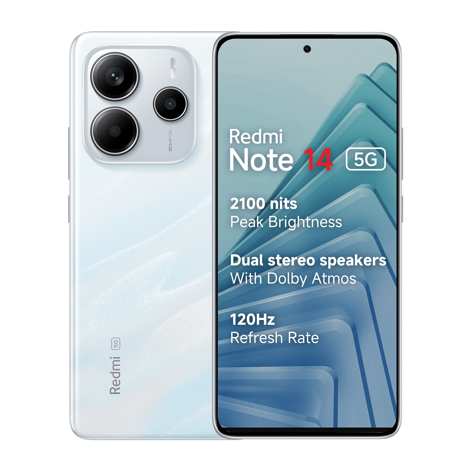 Buy Redmi Note 14 5G (8GB RAM, 256GB, Mystique White) Online - Croma